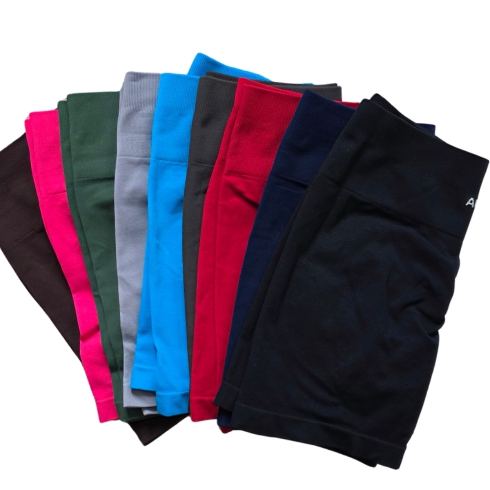 9 Pair Athletic Women's Shorts - Multi-Color Pack